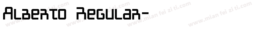Alberto Regular字体转换